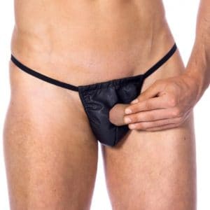 Nahkastringit Penisaukolla R7304