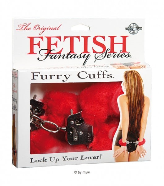 Furry Cuffs Punaiset-0