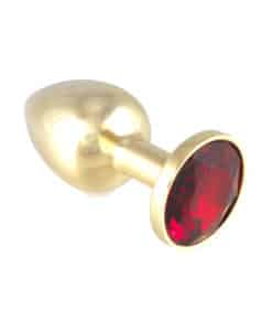 Butt Plug Gold Red Small R7986