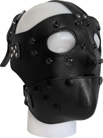 Detachable Leather Face Maski, Nahkaa B632510-0
