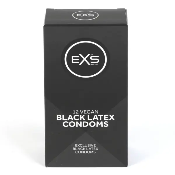 EXS - Black Mustat Kondomit 12 Kpl - Image 3