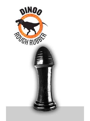 Dinoo Rough Rubber - Saurus Dildo, Musta-0