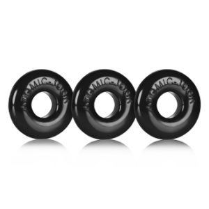 Oxballs - Ringer 3-Pack Penisrenkaat, Musta
