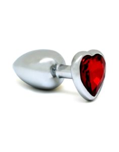 Butt Plug Small Heart, Punainen
