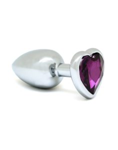 Butt Plug Heart Small, Lila