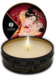 Shunga - Hierontaöljykynttilä, Mansikka