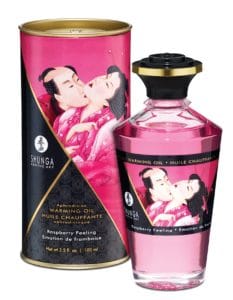 Shunga - Aphrodisiac Lämmittävä Hierontavoide, Vadelma