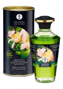 Shunga - Aphrodisiac Organic Lämmittävä Hierontavoide, Vihreä Tee