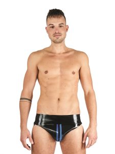 Mister B - Rubber Jockstrap Musta-Sininen