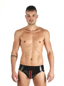 Mister B - Rubber Jockstrap Musta-Punaiset
