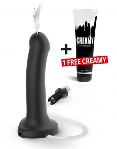 Silicone Cum Dildo, Koko L, Musta