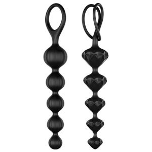 Satisfyer - Love Beads Anaalihelmet, Musta