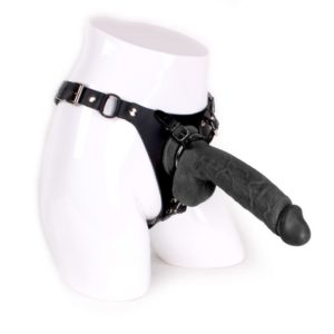 Kiotos - COX Strap-On + Dildo 24 cm, Musta