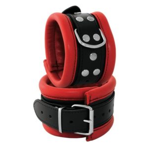 Kiotos Leather - Nahkaiset Jalkakahleet, Punainen 6,5 cm