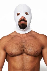 Mister B - Lycra Hood Cocksucker, Valkoinen