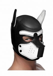 Neoprene Puppy Hood, Musta-Valkoinen