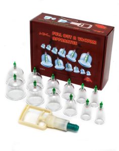Cupping Set - 12 x Sylinteri & Pumppu