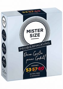 Mister Size - Pure Feel Kondomi Testipakkaus Koot 53,57,60