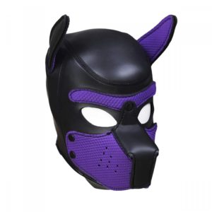 Neoprene Puppy Hood, Musta-Violetti