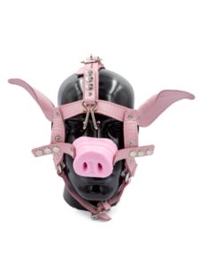 Mister B - Leather Pig Pääharness, Pinkki