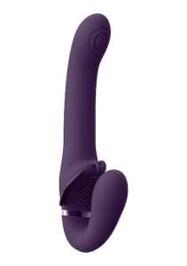 Vive - Satu Pulse-Wave & Vibrating Strapless Strapon, Violetti
