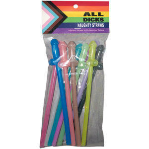 All Dicks - Naughty Straws Pillit
