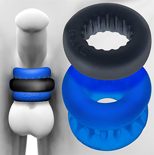 Oxball - Ultracore Kivesvenytin + Axis Penisrengas, Blue Ice