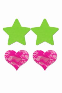 Fashion Pasties - Tähti & Sydän, Neon
