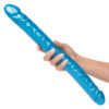 Size Queen Tupladildo, Sininen - Image 4