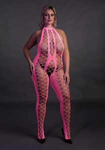 Glow In The Dark Catsuit, Pinkki Queen Size