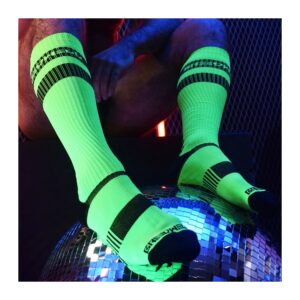 Breedwell - High Logo Socks, Neonvihreä