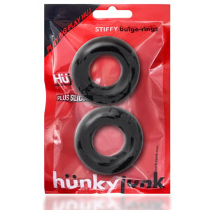 Hünkyjunk - Stiffy C-Ring 2-Pack, Musta
