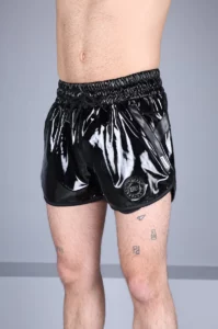 MR. Riegillio - PVC 24 Tracksuit Mini Shortsit, Musta