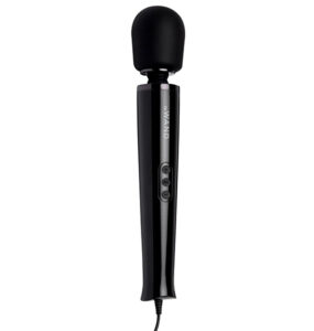 Le Wand - Powerful Plug-In Vibrating Massager, Musta