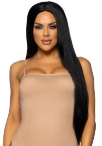 Leg Avenue - Long Straight Hair Wig, Musta