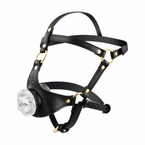 Sevanda - Blowjob Head Harness, Musta