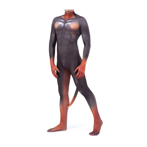 Cosplay Dogs - Black and Fire Doberman Bodysuit - Image 4