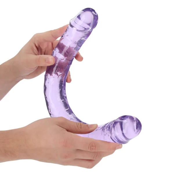 Realrock - 18" Tupladildo, Violetti - Image 4