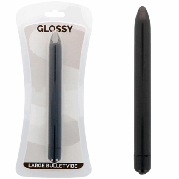 Glossy - Slim Vibraattori, Musta - Image 2