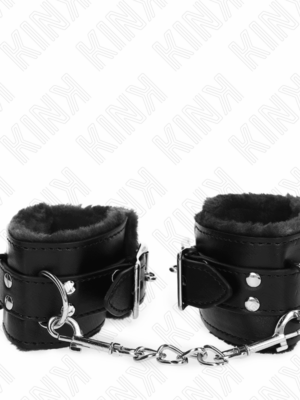 Kink - Keinonahkaiset Käsikahleet Karvapehmusteella
