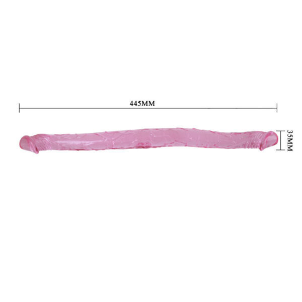 Tupladildo, Violetti 44,5 cm - Image 4