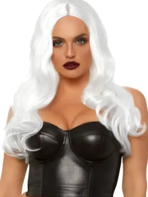 Leg Avenue - Long Wavy Wig, White