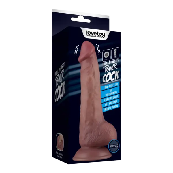 LoveToy - Power Cock Dildo Vibraattorilla, 21,5 cm - Image 2
