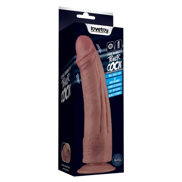 LoveToy - Power Cock Dildo Vibraattorilla, 26,5 cm - Image 2