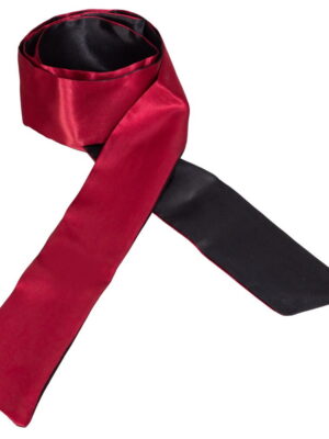 Cottelli Accessoires - Satiininauha, Musta/Punainen