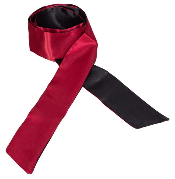 Cottelli Accessoires - Satiininauha, Musta/Punainen