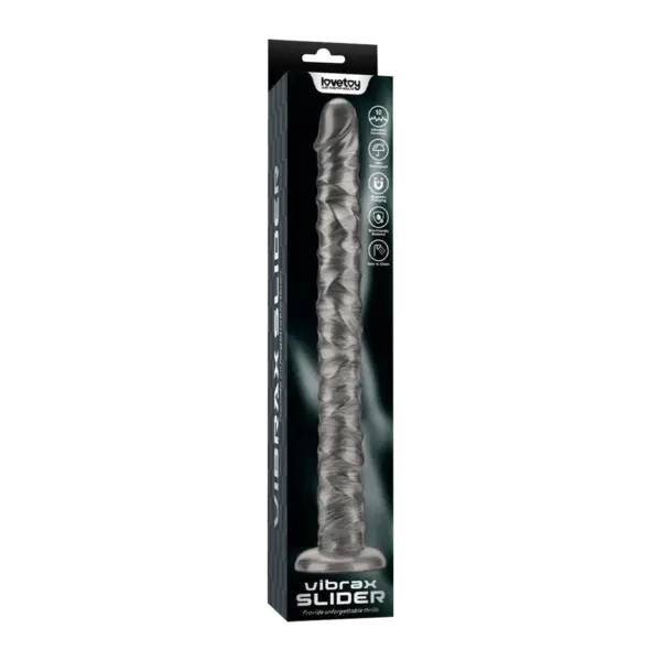 LoveToy - King Sized Vibrax Slider Anaalidildo Värinällä 40,5 cm - Image 2