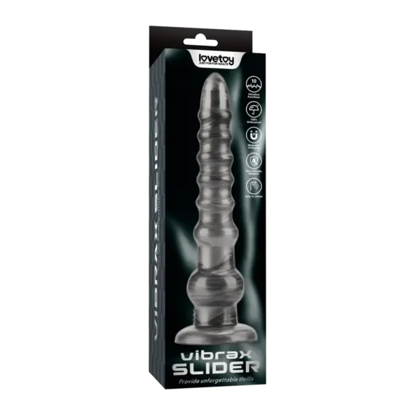LoveToy - King Sized Vibrax Slider Anaalidildo Värinällä 32 cm - Image 2