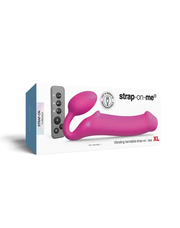 Strap-On-Me Värisevä Strap-On, Pinkki XL - Image 2