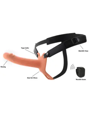 Inferno - Hollow Penis Strapon Vibrating 18 cm, eri värejä